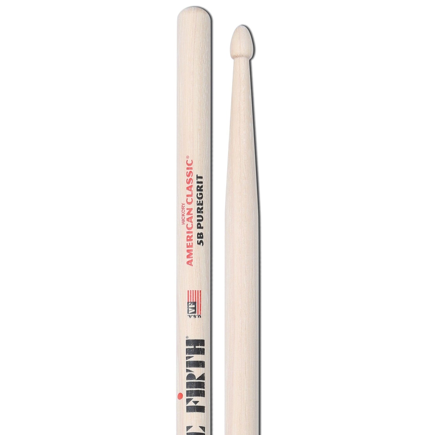 Vic Firth Pure Grit Amercian Classic 5B Wood Tip 5BPG