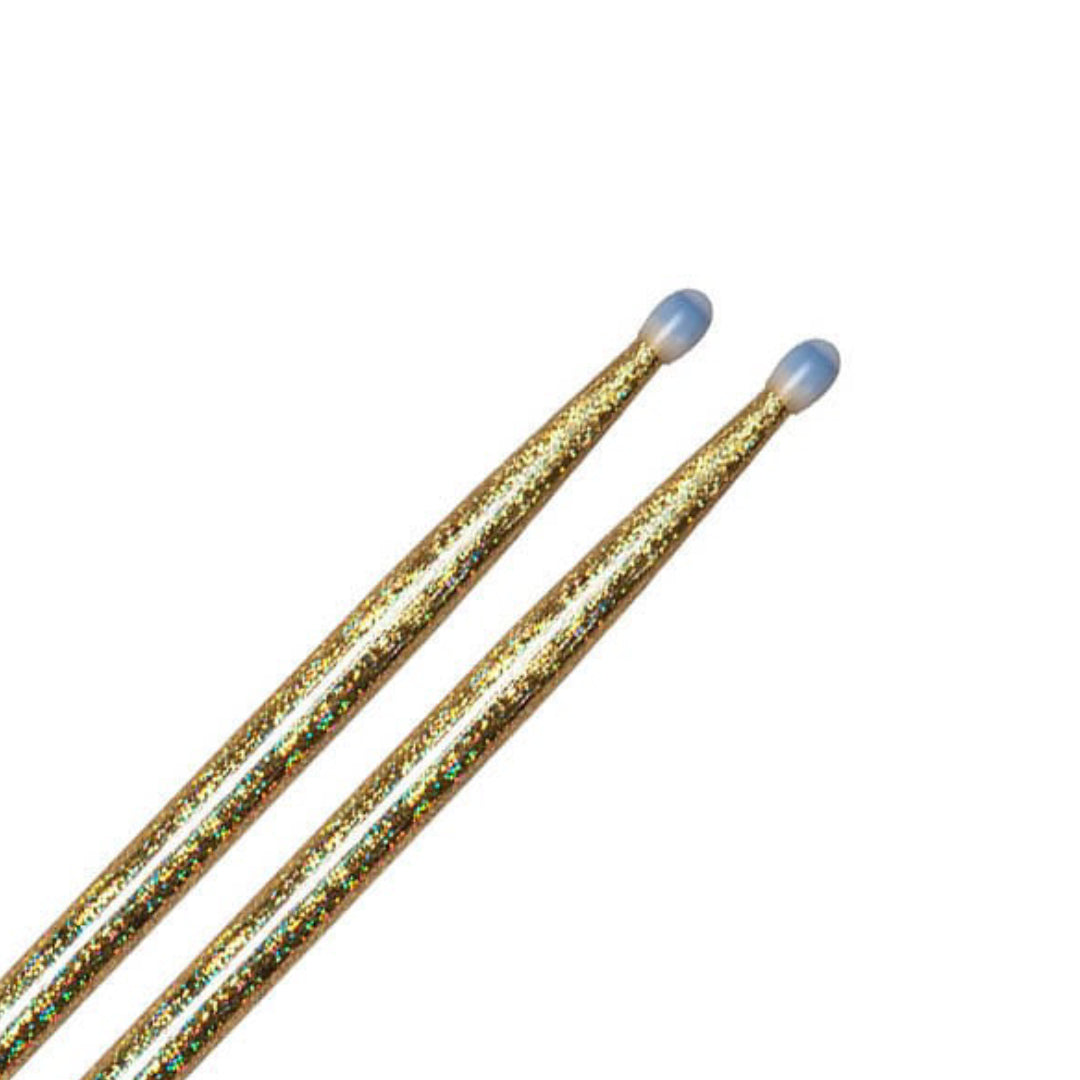 Vater 5A Colour Wrap Gold Sparkle Nylon Tip VCG5AN