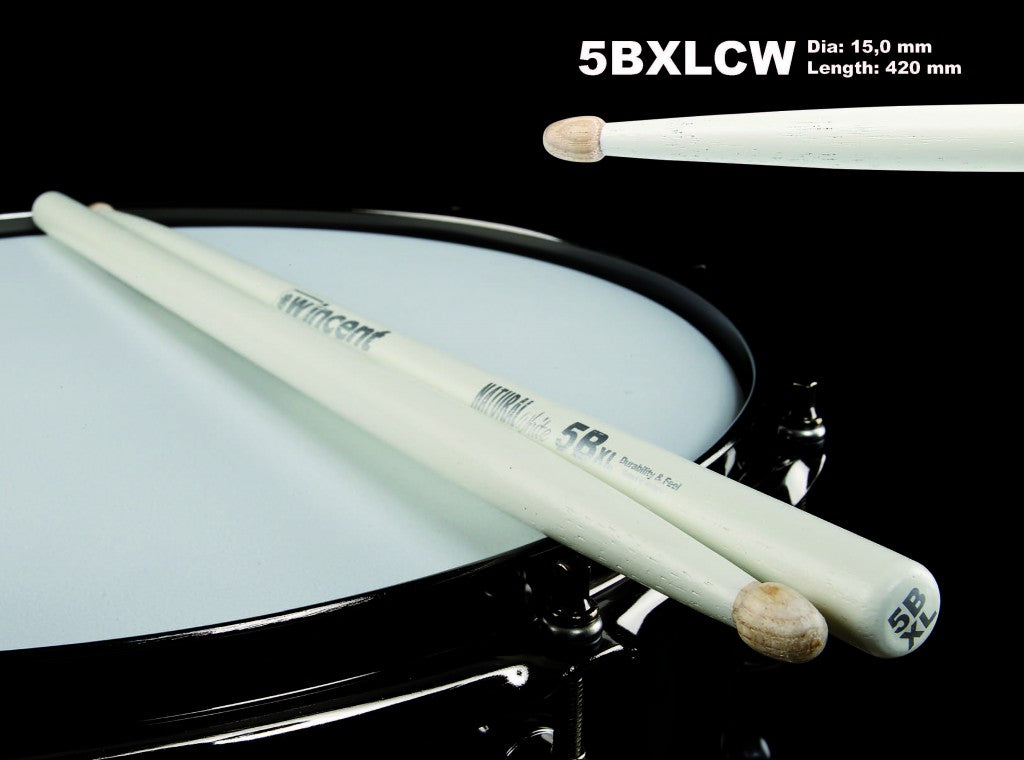 Wincent 5BXL Hickory White Finish wood Tip W-5BXLCW