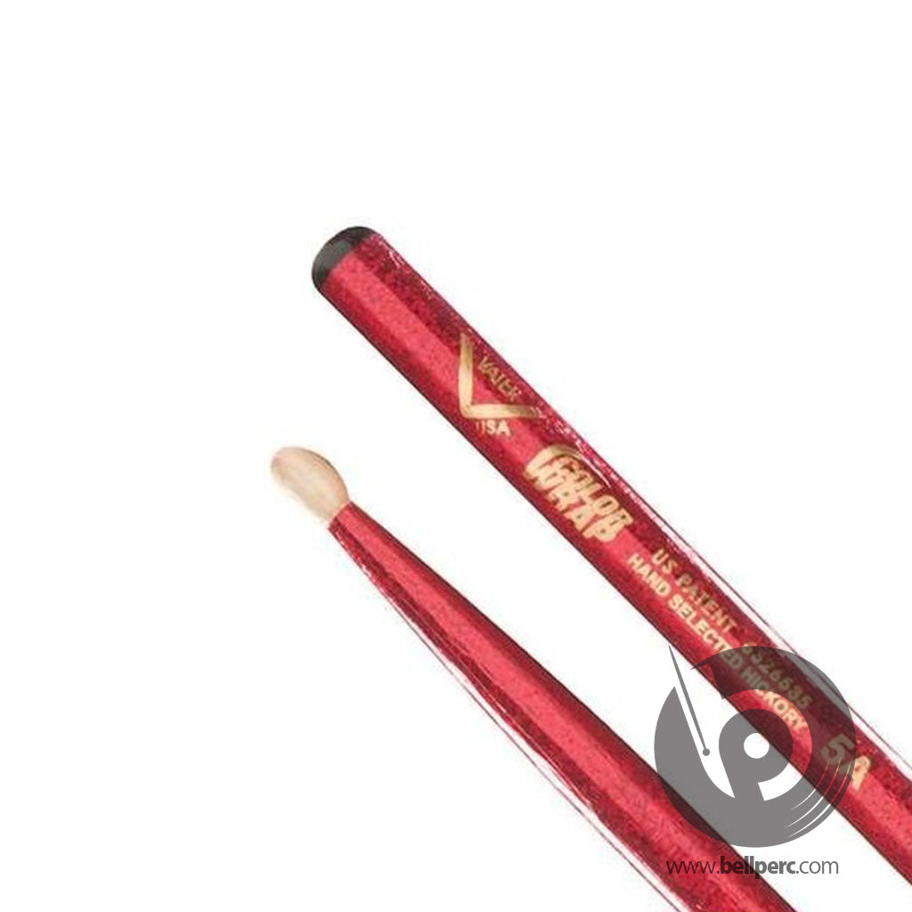 Vater 5A Colour Wrap Red Sparkle Wood Tip VCR5A