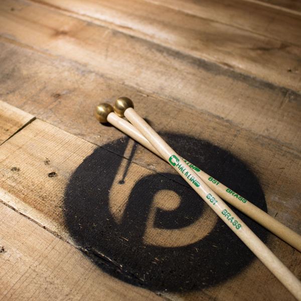 Chalklin BS1 Hard Brass Glockenspiel Mallets Birch BS1