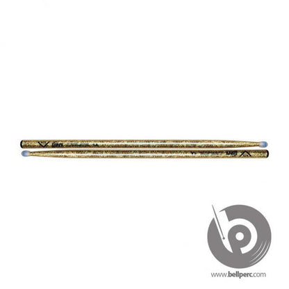 Vater 5A Colour Wrap Gold Sparkle Nylon Tip VCG5AN