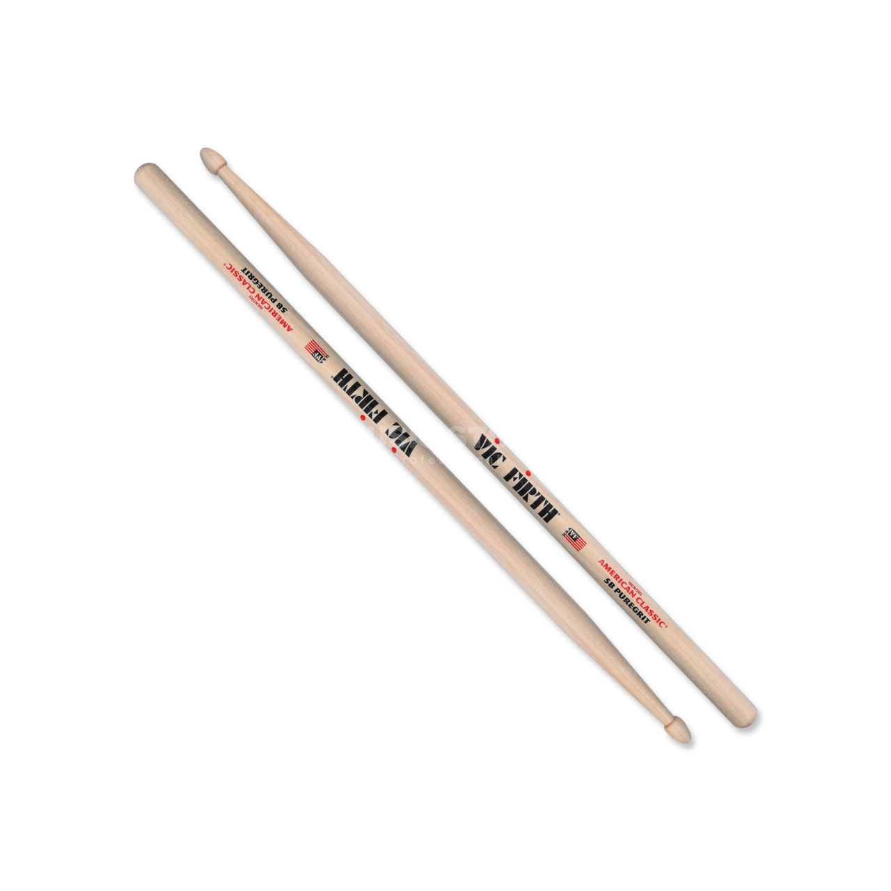 Vic Firth Pure Grit Amercian Classic 5B Wood Tip 5BPG