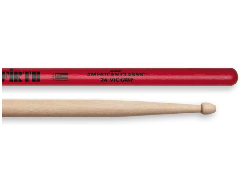 Vic Firth 7A Vic Grip Wood Tip American Classic 7AVG