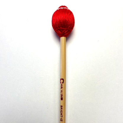 Chalklin Bright Tone BR12 Rattan Medium Vibraphone Mallets BR-12M-R