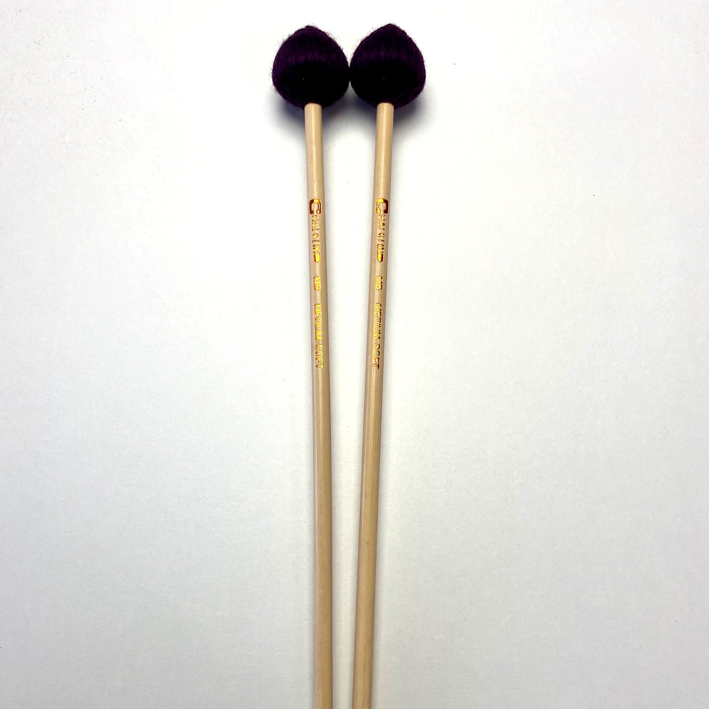 Chalklin Mushroom Medium-Soft Vibraphone/Marimba Mallets Rattan MU-MB-MS-R