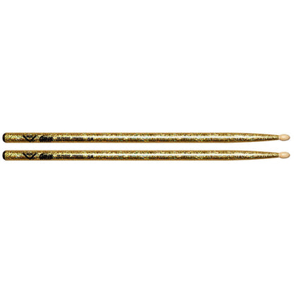 Vater 5a Colour Wrap Gold Sparkle Wood Tip VCG5A