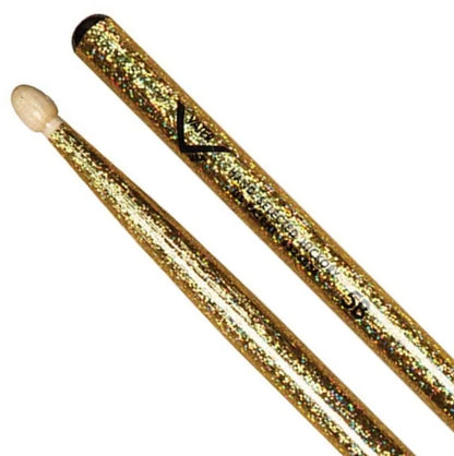Vater 5B Colour Wrap Gold Sparkle Wood Tip VCG5B