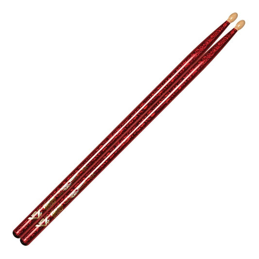 Vater 5A Colour Wrap Red Sparkle Wood Tip VCR5A