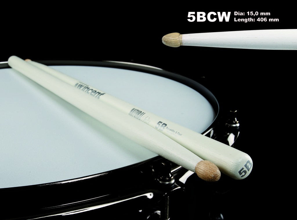Wincent 5B Natural Hickory White Wood Tip W-5BCW