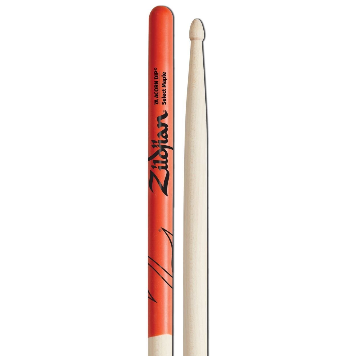 Zildjian 7A Acorn Dip Orange Wood Tip Z7AACDO