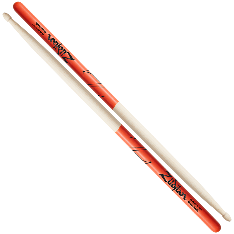 Zildjian 7A Acorn Dip Orange Wood Tip Z7AACDO