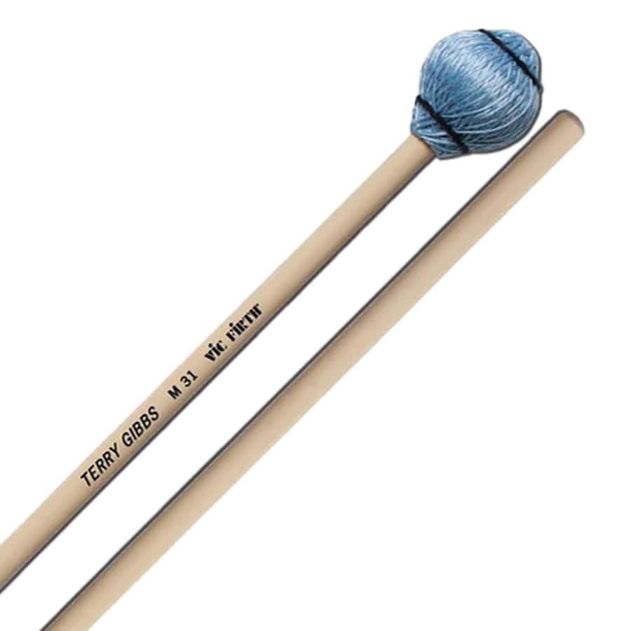 Vic Firth Terry Gibbs Signature Rattan Blue Cord Vibraphone/Marimba Mallets M31